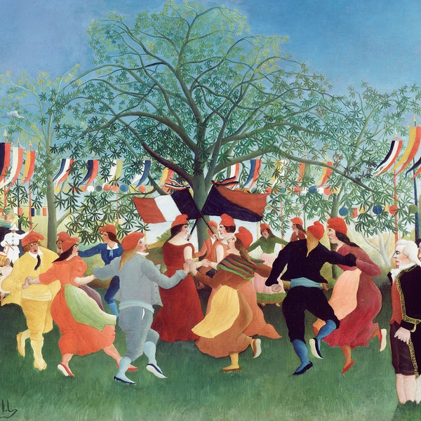 Centennial of Independence Henri Rousseau Classic Fine Art Canvas Paper Print Art Gift Home Oil Painting Reproduction Canvas