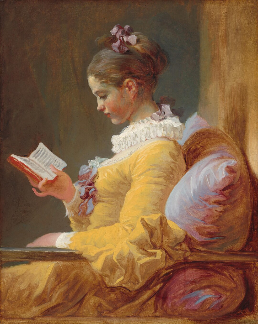 The Readers by Jeanhonoré Fragonard, Famous Painting Reproduction Art