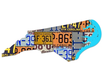Placa de carro da Carolina do Norte cortada a plasma em Dibond, com mapa, "Primeiro Voo", arte para garagem, placa rústica cortada a plasma, placa patriótica, presente de Natal