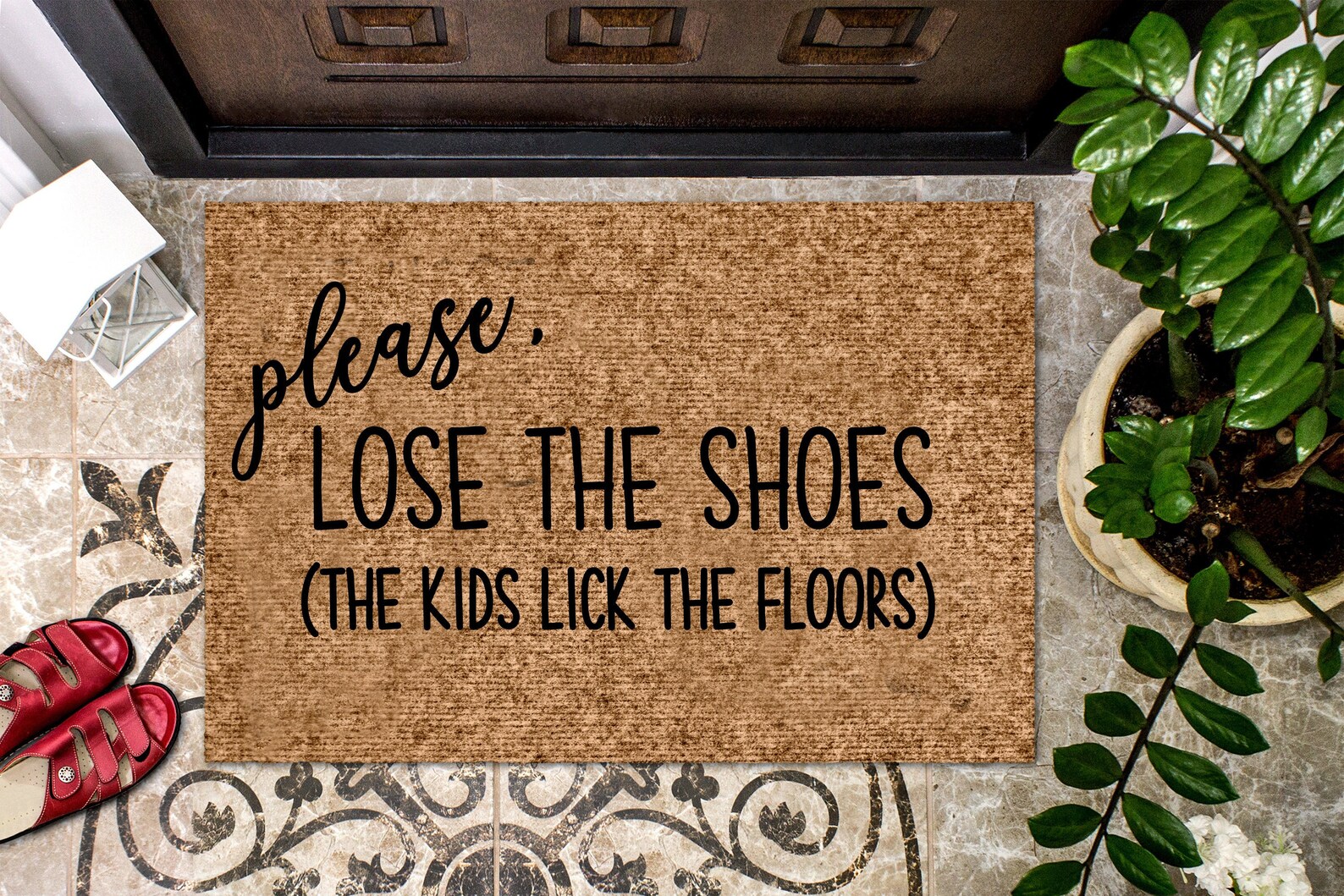 Lose the Shoes Doormat Shoes off Doormat Funny Doormat Etsy