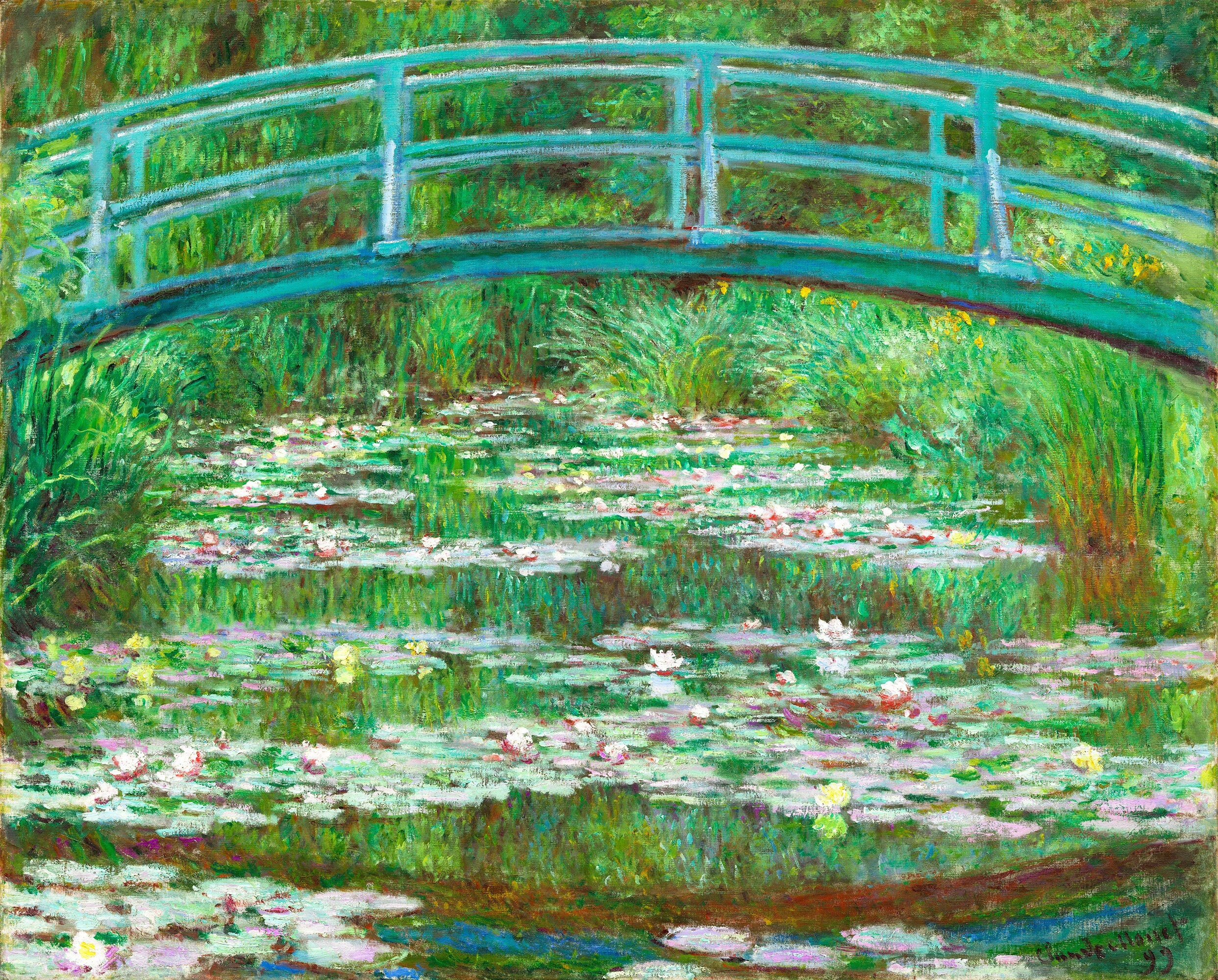 The Water Lily Pond Painting by CLAUDE MONET Painting Famous - Etsy