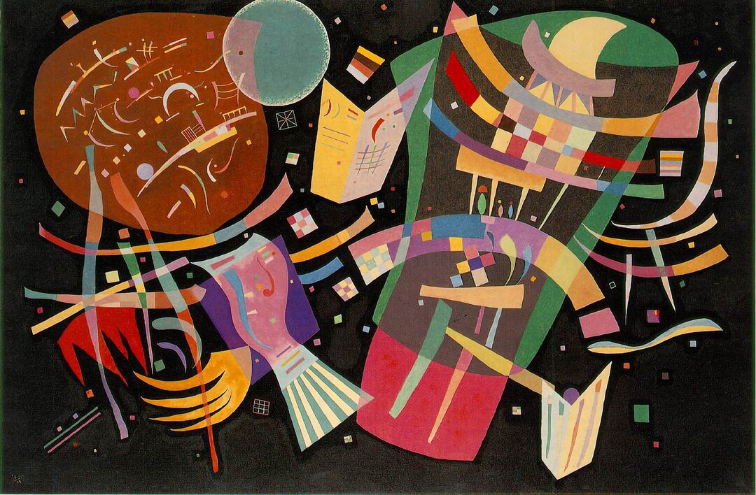 Composition 10 by Wassily Kandinsky 1939 Squares Circles Classic