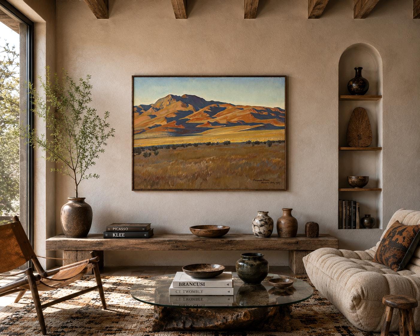 Mountains in Sunset Light by Maynard Dixon Reproduction Print