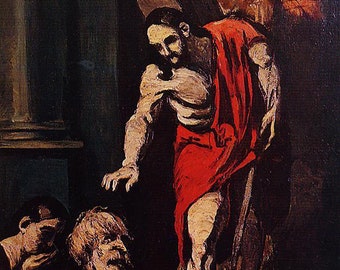 Christ in Limbo by Paul Cezanne Painting Famous Poster French Artist Print, Southern France Famous Painting for Home Décor Wall Art