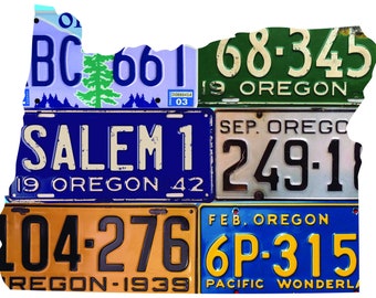 OREGON License Plate Plasma Cut Map Sign, Pacific Wonderland State Garage Art Plasma Cut Rustic Sign Patriotic Sign Holiday Gift …