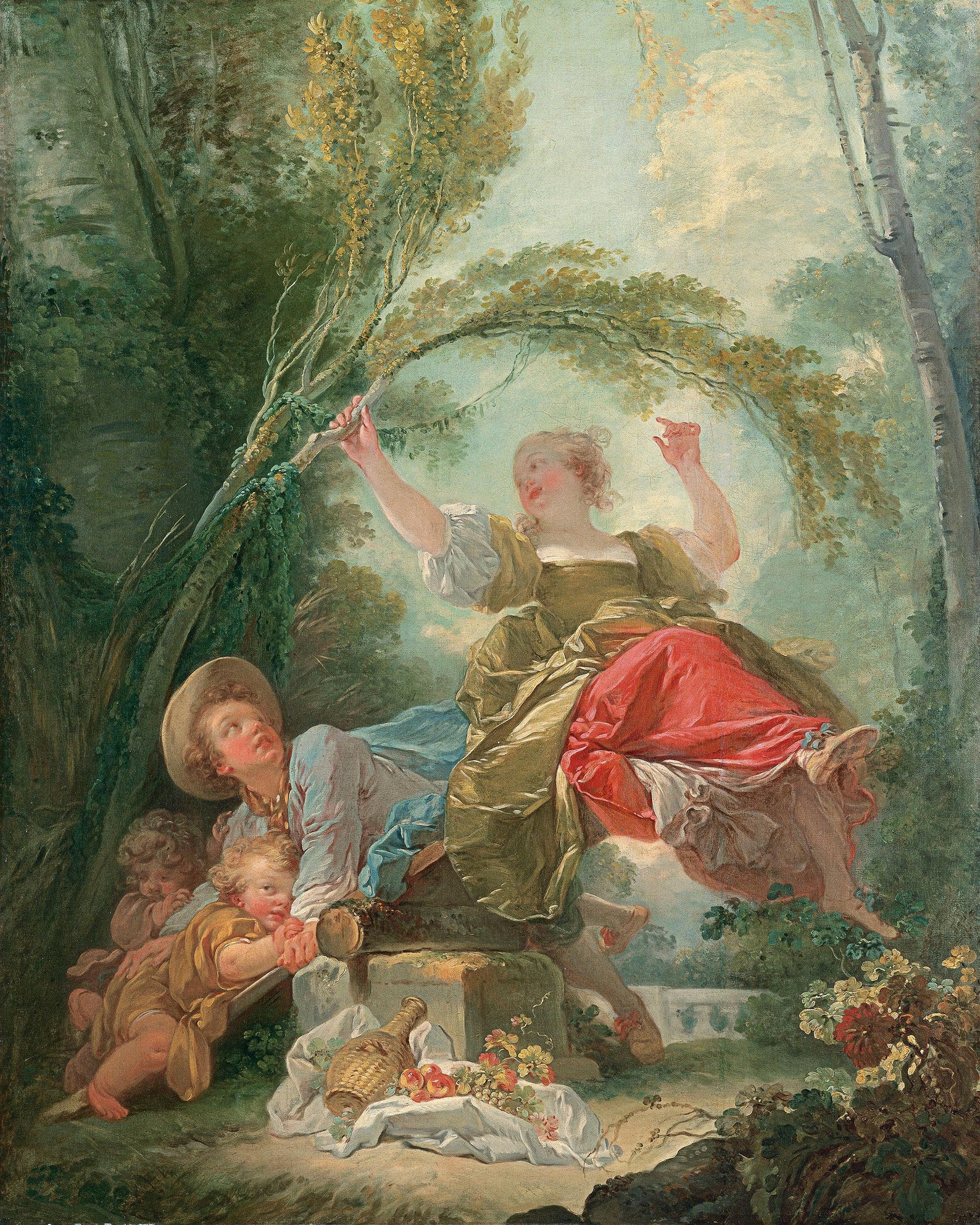 The See Saw by Jeanhonoré Fragonard, Famous Painting Reproduction Art
