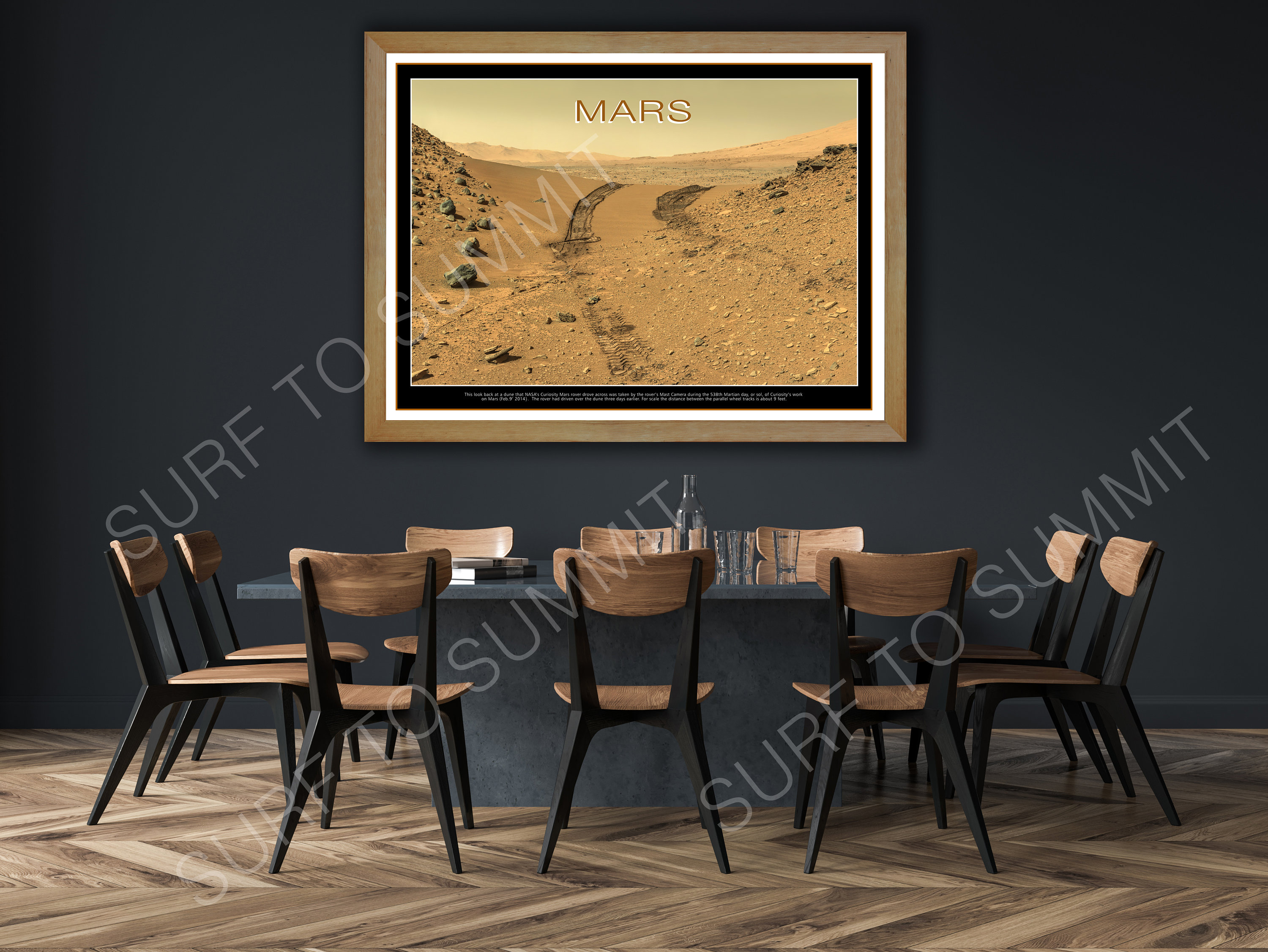 Mars NASA Print Space Planet Poster Nature Art Print Modern Minimalist ...
