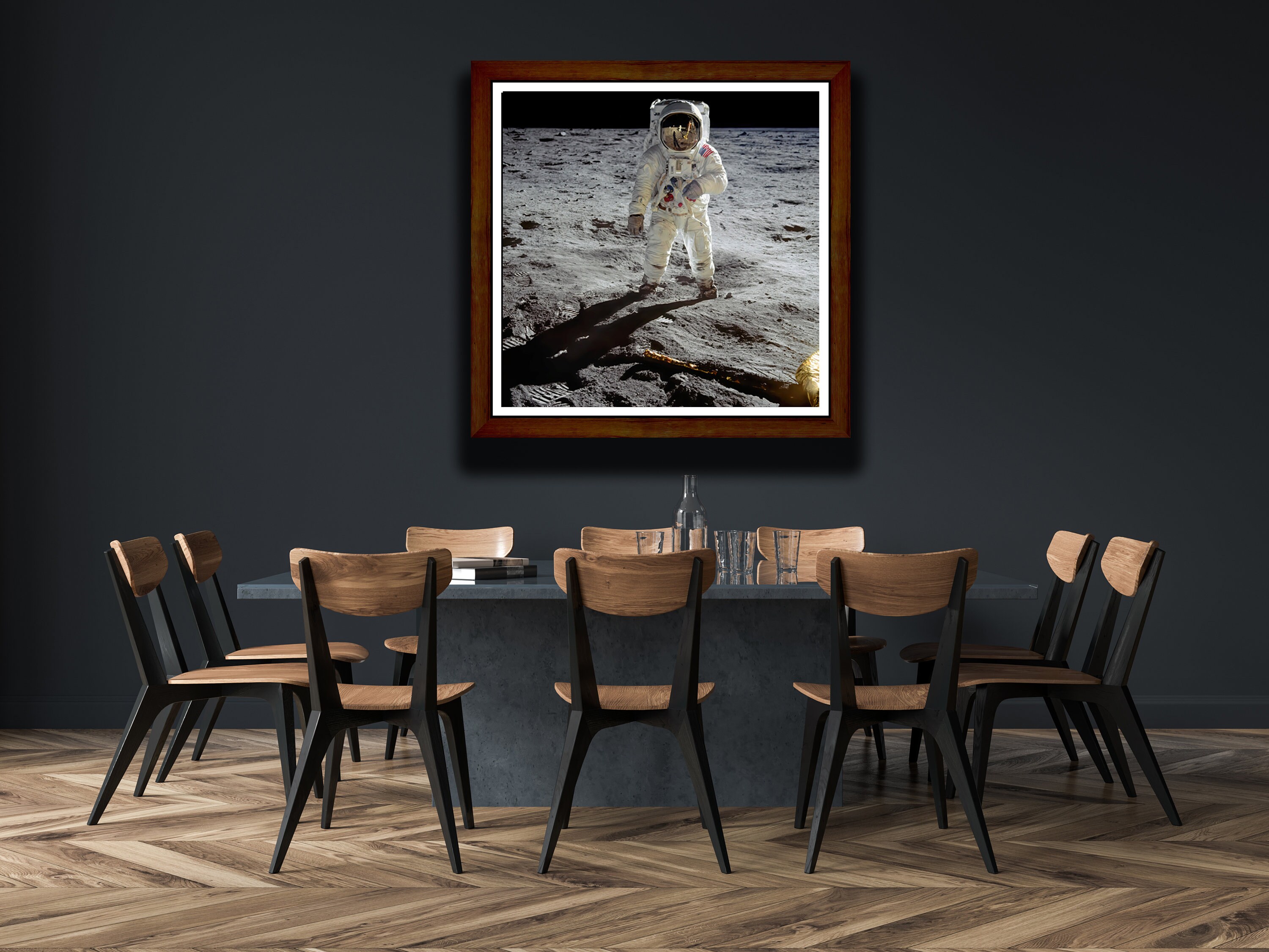 NASA Apollo 11 Astronaut Moon Print Nasa Wall Art Canvas Paper Print ...