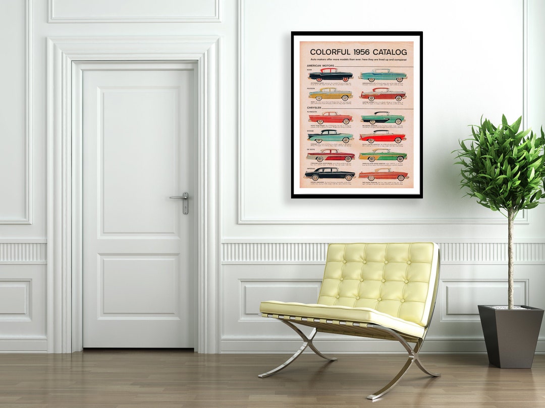 American Motors 1956 Catalog Poster Print Cars Car Enthusiast