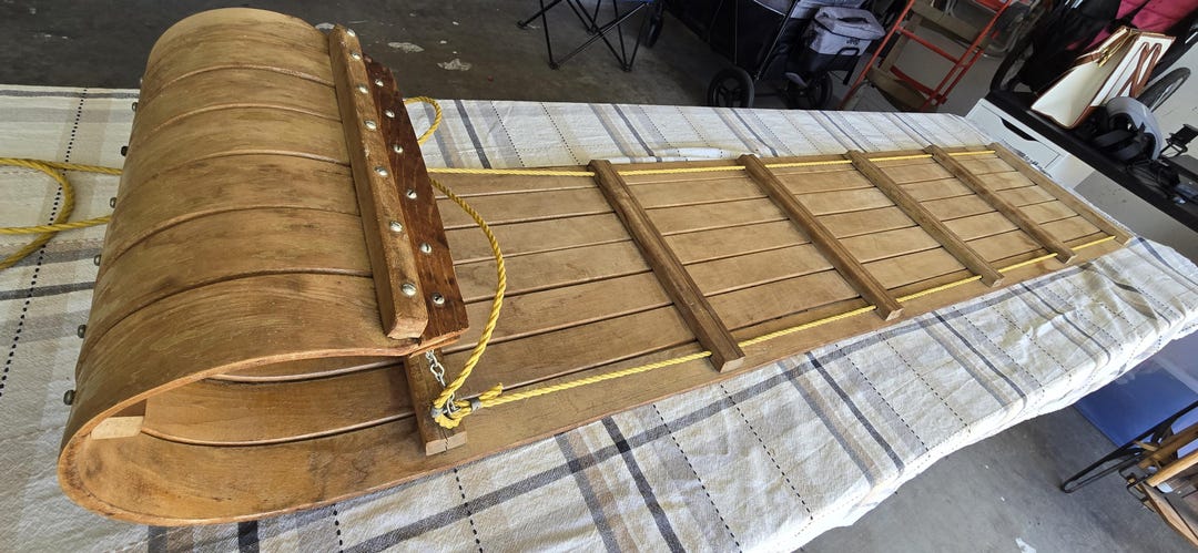 Wooden Toboggan - 6ft - Etsy
