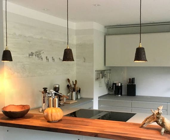 Design Lampe Aus Kaffeesatz Fur Kuchen Tresen Oder Bar Theke I Etsy