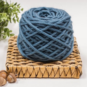 Ethical Merino Wool Pencil Roving, 3oz, 60 yds, Felting, Knitting, Weaving, Spinning, Super Chunky Bulky, Art Yarn, Pre Yarn, Teal, Duck Egg