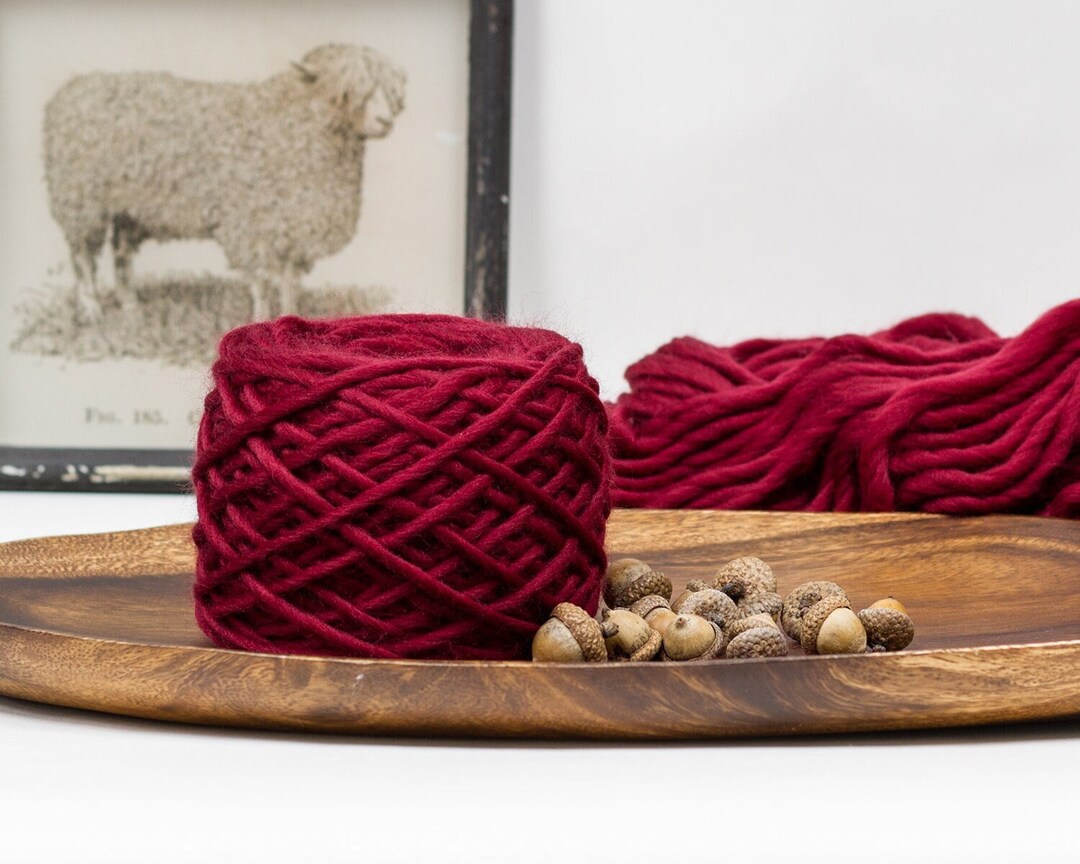 Ethical Super Chunky Merino Wool Yarn Pencil Roving 3oz 60yds, Felting, Knitting, Weaving