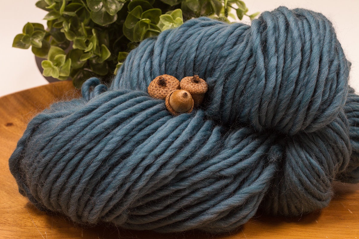Teal, Duck Egg, Ethical Merino Wool Super Chunky Bulky Yarn, Pencil ...