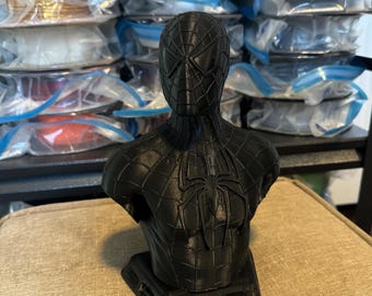 3D Printed Spider-Man Bust: PLA Plus Decor