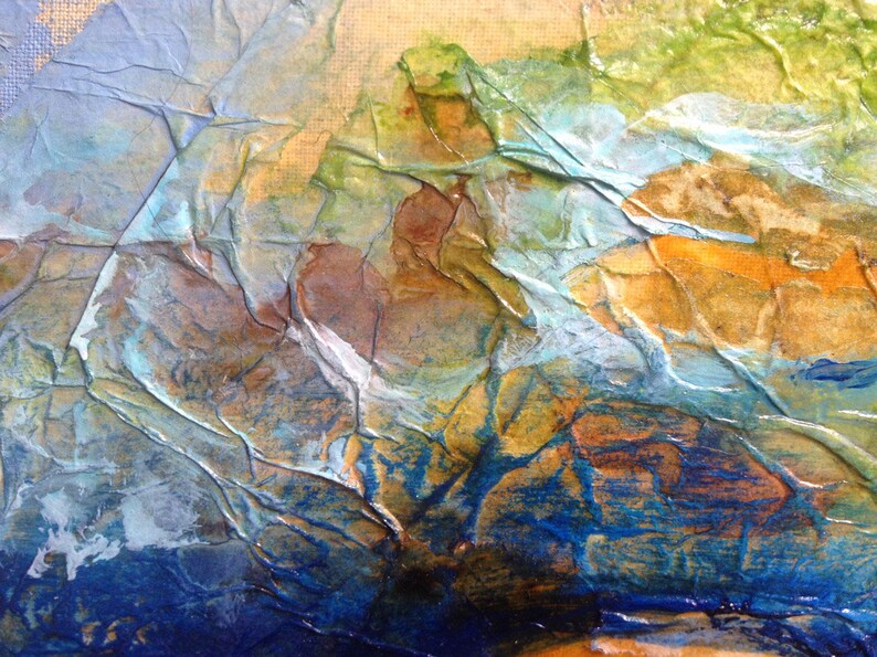 Petit tableau  paysage d eau  peinture  originale aux Etsy