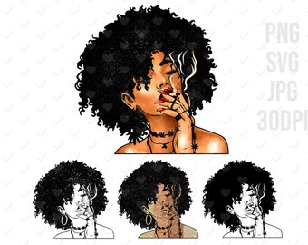 Download Smoking Woman Etsy