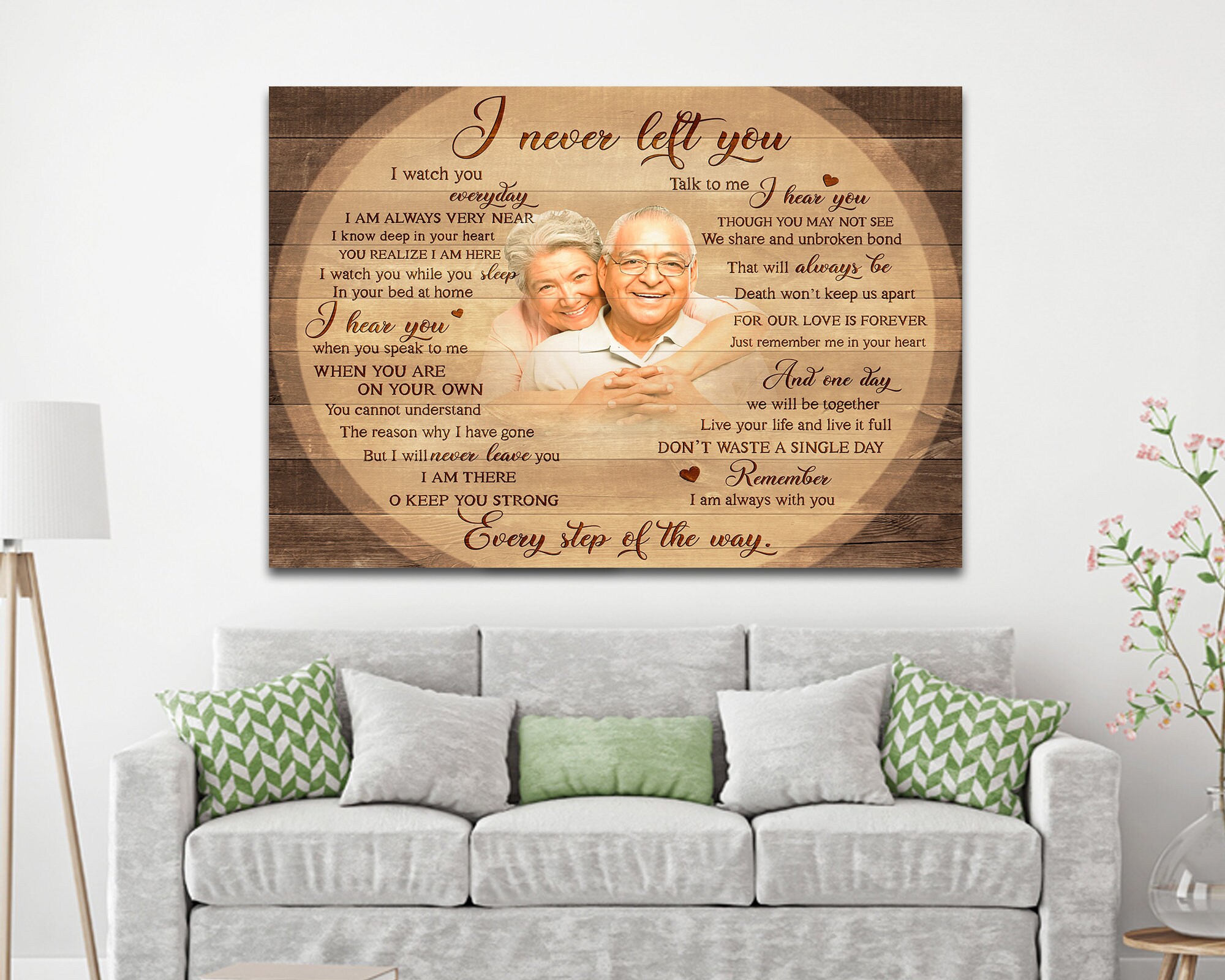 Personalized Grandparent Photo Canvas Bereavement Gift Etsy