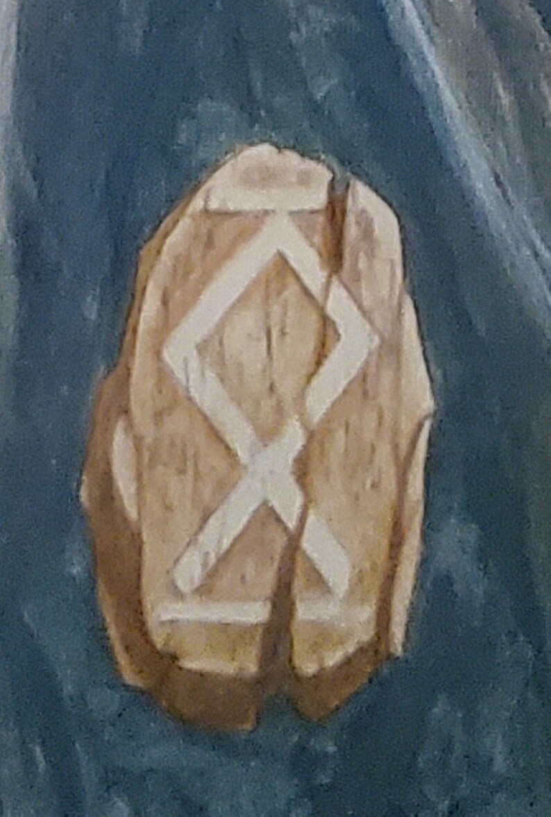 Dimond Triangle Rune ELFLAND RUNE STONE – Fate, Bookplate Print by Brian Froud – Wall Art E ...