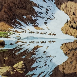 Impresión de ex libris de Bev Doolittle "TEMPORADA DEL ÁGUILA" Arte de pared BD26 *