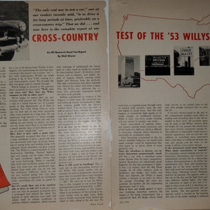 1953 Willys Road Test from Motor Trend 3RT22