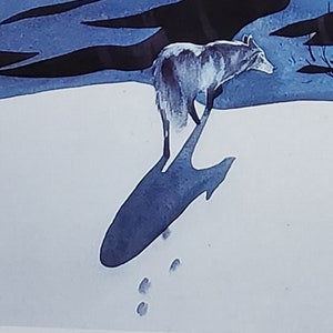 Bev Doolittle “ WINTER WOLF” Bookplate Print Wall Art BD8