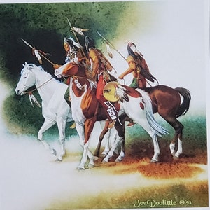Bev Doolittle "PLENTY COUPS" Buchdruck Wandkunst BD67