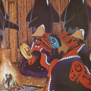 Given NORTHWEST COAST HAIDA Style Art “Return” Bookplate by Paul Owen Lewis – SB7
