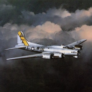 B-17 G Flying Fortress – FLYING FORTRESS Bookplate Art Print Painted by R. G. Smith – Wall Art 117
