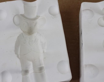 Ceramic Slip Mold 2 Piece Mouse Groom Wedding Alberta's A380 Cast Casting