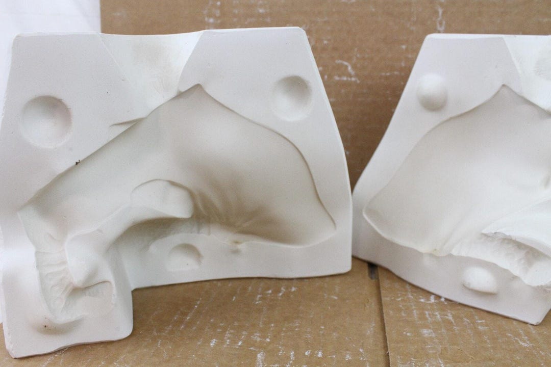Ceramic Slip Mold 2 Piece Bull Fighter Arms Cape Drape Matador Atlantic ...