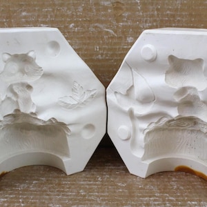 Ceramic Slip Mold 2 Piece Raccoon Music Box DM-624 Duncan Cast Casting