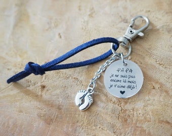 engraved dad key ring - promoted to dad - baby pregnancy announcement - future dad - 1st Father's Day - happy dad's day - dad gift