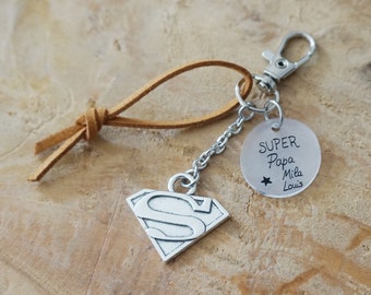 Super Dad Keychain – Original Father's Day Gift – Personalized Father's Day Gift