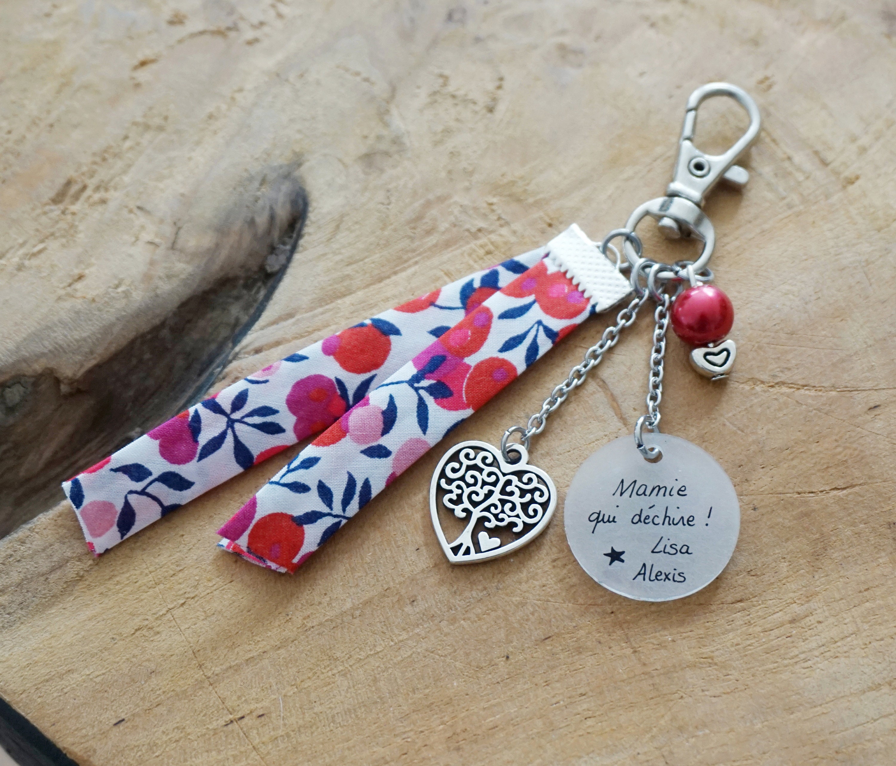 Porte Cle Arbre De La Vie Mamie Qui Dechire Etsy