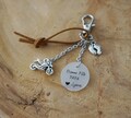 Happy Father's Day Keychain - Personalized Father's Day Gift - Engraved with First Name(s) - Touching Gift Idea for Dad - Handmade product logo