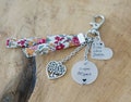 Personalized Super Grandma Keychain – Grandmother Gift with Name(s) – Floral Liberty Ribbon – Grandmother's Day Idea product logo
