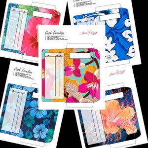 Cash Envelope Design Set - Hibiscus Mix (Digital Download)