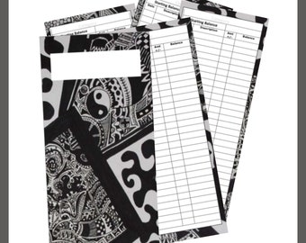 Cash Tracker Set + Envelope Design  - Primeval Black & White (Digital Download)