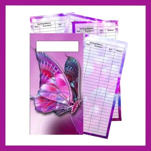 Cash Tracker Set + Envelope Design  - Fantasy Wings (Digital Download)