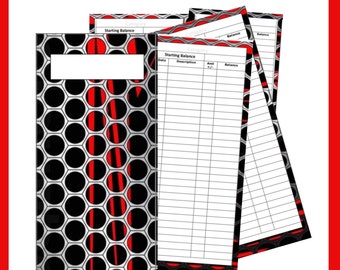 Cash Tracker Set + Envelope Design  - Black & White (Digital Download)