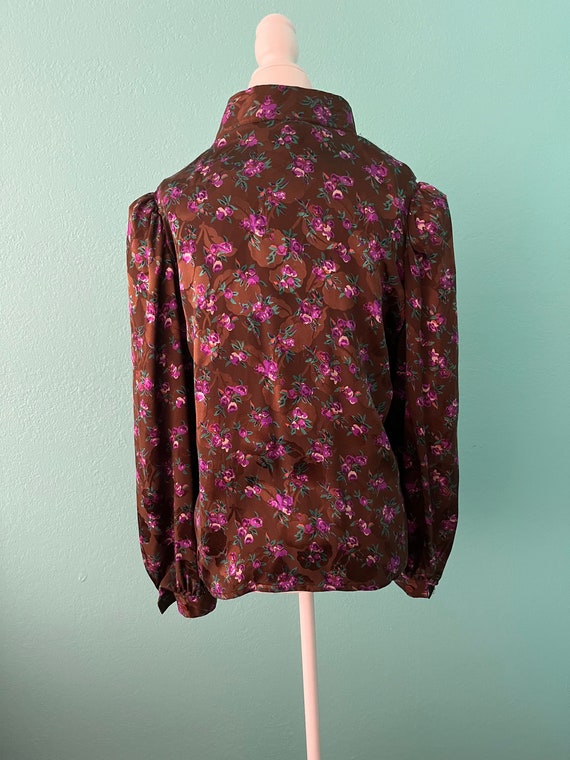 Vintage 1980s Oscar de la Renta Silk Shirt - image 4