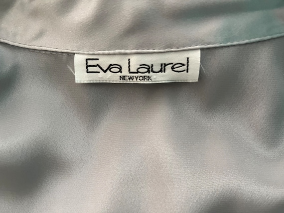 1980s Eva Laurel Silver Metallic Blouse - image 7