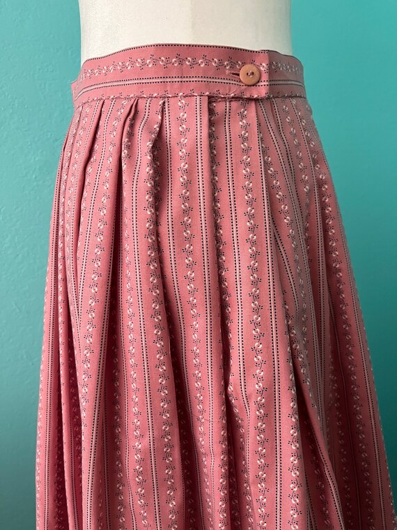 Vintage 1980s Austrian Pink Skirt - image 3