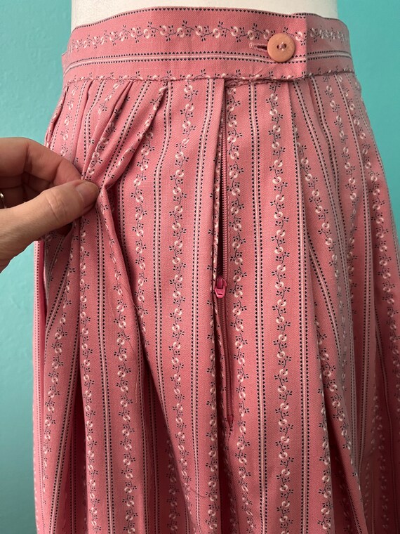 Vintage 1980s Austrian Pink Skirt - image 5