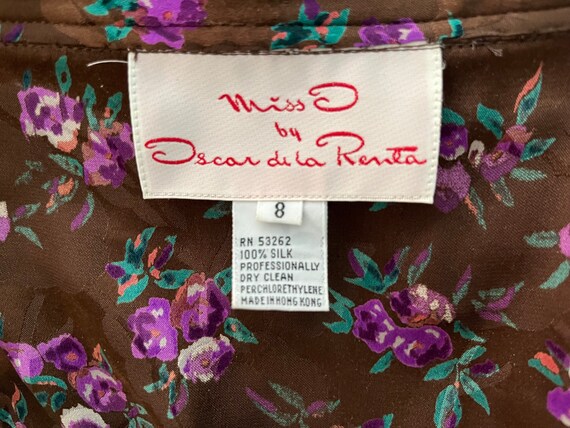 Vintage 1980s Oscar de la Renta Silk Shirt - image 9