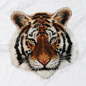 Tiger T-Shirt, Tiger Gesicht, Grafik-T-Shirt, Mädchen Frauen, schöner Tigerkopf, Kinder Kleinkind Jugend und Erwachsene