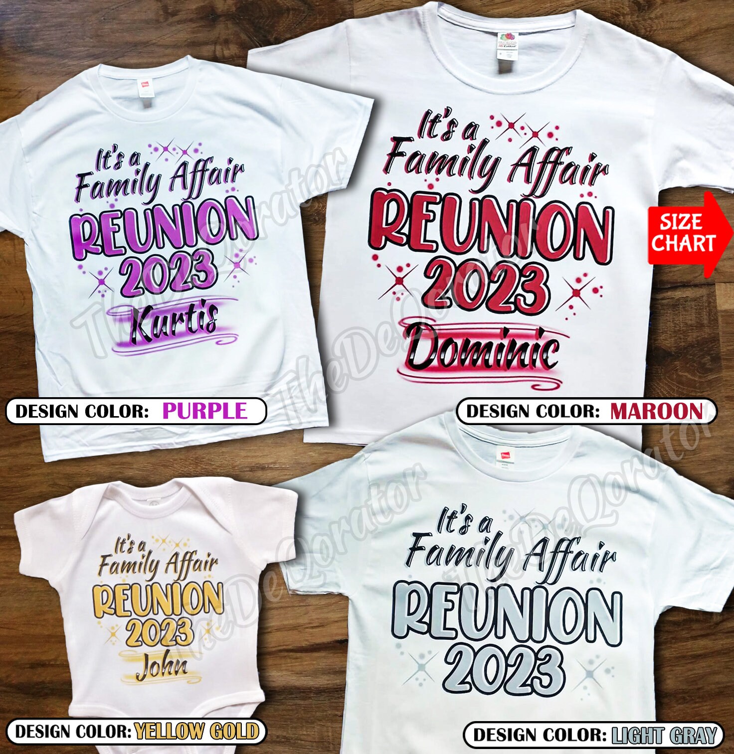Personalized Matching Family Affair Reunion T-shirt, Family Reunion 2023 2024 T Shirt, Vacation Shirts, Kids Toddler Youth and Adult