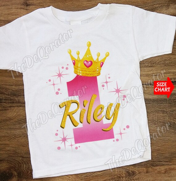 5th Birthday Girl Princess Crown Pink T-Shirt 5th Birthday Girl Princess Crown Pink T-Shirt