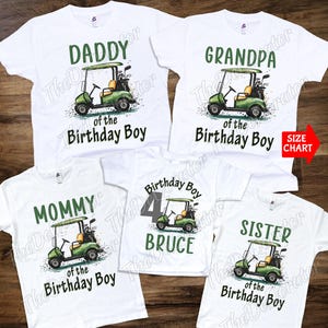 Personalizowana koszulka golfowa, tata, mama, ciocia, wujek, urocze pasujące koszulki rodzinne, koszulka golfowa dla dziewczynek, dzieci, maluchów, młodzieży i dorosłych